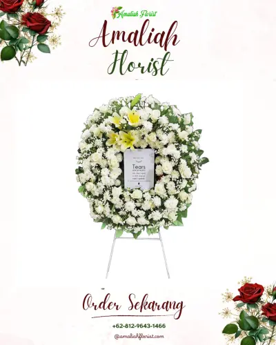 Krans Bunga Duka Cita di Geblog